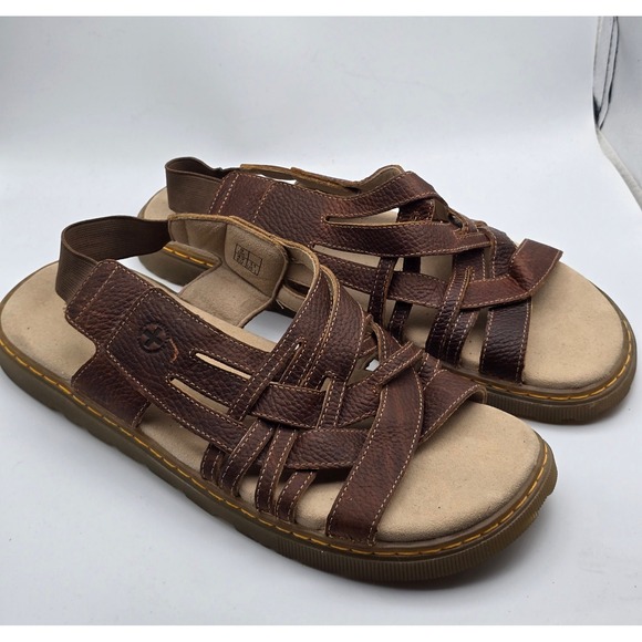 Dr. Martens Other - Vintage Y2K Dr. Martens Lula Fisherman Sandals Brown Leather Mens 11 Rare Chunky